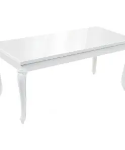 vidaXL Dining Table 179x89x81 cm High Gloss White