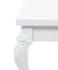 vidaXL Dining Table 179x89x81 cm High Gloss White