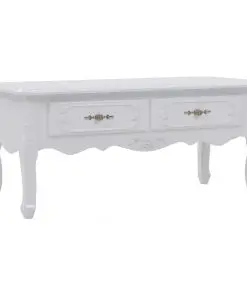 vidaXL Coffee Table 100x50x46 cm White