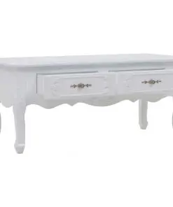 vidaXL Coffee Table 100x50x46 cm White