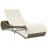 vidaXL Sun Lounger with Cushion Poly Rattan Grey vidaXL Sun Lounger with Cushion Poly Rattan Grey