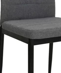 vidaXL Dining Chairs 6 pcs Light Grey Fabric