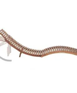 vidaXL Folding Sun Lounger Solid Teak Wood