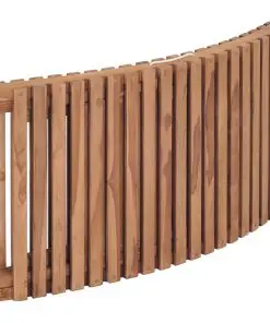 vidaXL Folding Sun Lounger Solid Teak Wood