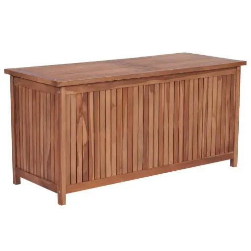 vidaXL Garden Storage Box 120x50x58 cm Solid Teak Wood