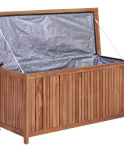 vidaXL Garden Storage Box 120x50x58 cm Solid Teak Wood