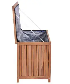 vidaXL Garden Storage Box 120x50x58 cm Solid Teak Wood