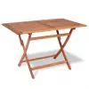 vidaXL Folding Garden Table 120x70x75 cm Solid Teak Wood vidaXL Folding Garden Table 120x70x75 cm Solid Teak Wood