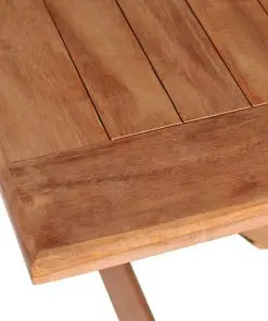 vidaXL Folding Garden Table 120x70x75 cm Solid Teak Wood