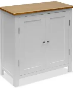 vidaXL Cupboard 70x35x75 cm Solid Oak Wood