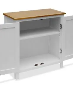 vidaXL Cupboard 70x35x75 cm Solid Oak Wood