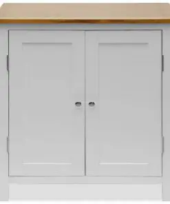 vidaXL Cupboard 70x35x75 cm Solid Oak Wood