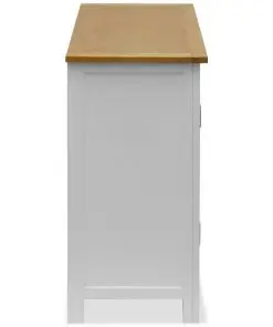 vidaXL Cupboard 70x35x75 cm Solid Oak Wood