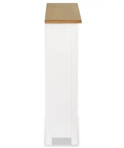 vidaXL 3-Tier Bookcase 72×22,5×82 cm Solid Oak Wood