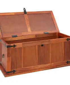 vidaXL Storage Chest 90x45x40 cm Solid Acacia Wood