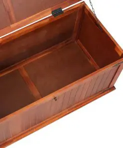 vidaXL Storage Chest 90x45x40 cm Solid Acacia Wood