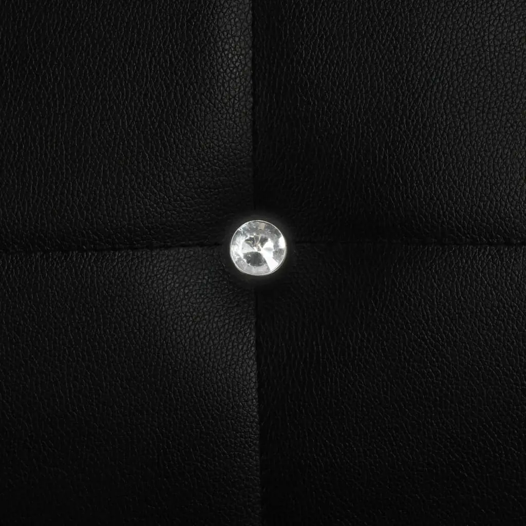 vidaXL Dining Chairs 6 pcs Black Faux Leather