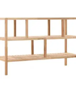 vidaXL Bathroom Shelf Solid Walnut Wood 100x40x65 cm