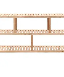 vidaXL Bathroom Shelf Solid Walnut Wood 100x40x65 cm