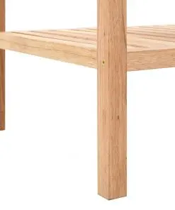 vidaXL Bathroom Shelf Solid Walnut Wood 100x40x65 cm