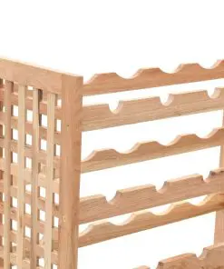 vidaXL Wine Rack for 25 Bottles Solid Walnut Wood 63x25x73 cm