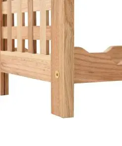 vidaXL Wine Rack for 25 Bottles Solid Walnut Wood 63x25x73 cm