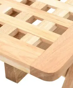 vidaXL Foldable Side Table Solid Walnut Wood 50x50x49 cm