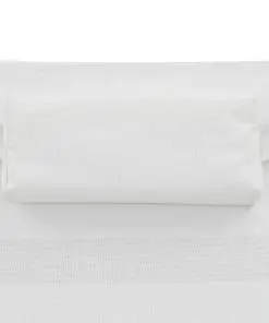 vidaXL Sun Lounger with Pillow Poly Rattan Black