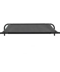 vidaXL Elevated Dog Bed Black XL Textilene