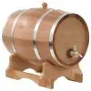 vidaXL Wine Barrel with Tap Solid Oak Wood 12 L