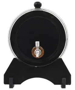 vidaXL Wine Barrel with Tap Solid Pinewood 6 L