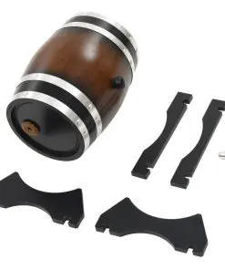 vidaXL Wine Barrel with Tap Solid Pinewood 6 L