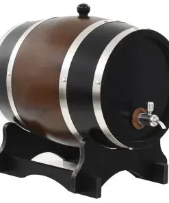 vidaXL Wine Barrel with Tap Solid Pinewood 12 L