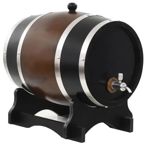 vidaXL Wine Barrel with Tap Solid Pinewood 12 L