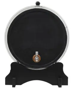 vidaXL Wine Barrel with Tap Solid Pinewood 35 L