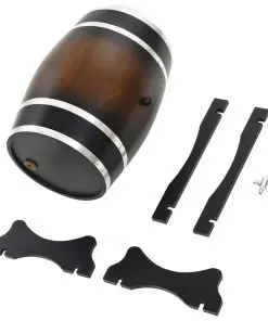 vidaXL Wine Barrel with Tap Solid Pinewood 35 L