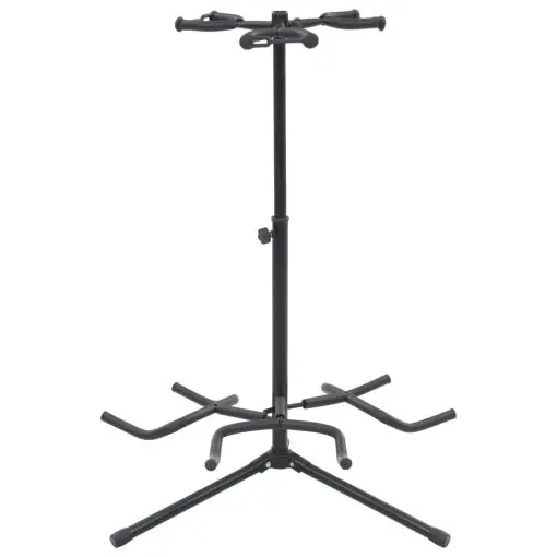 vidaXL Guitar Stand Black Steel