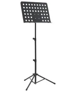 vidaXL Music Book Stand Black Steel