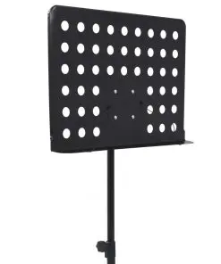 vidaXL Music Book Stand Black Steel