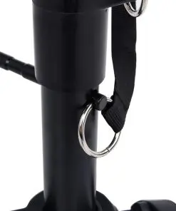 vidaXL Adjustable Drum Stool Black Round