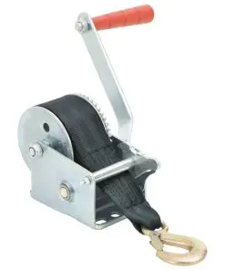 vidaXL Hand Winch with Strap 360 kg