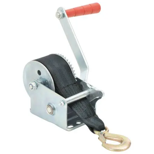 vidaXL Hand Winch with Strap 360 kg