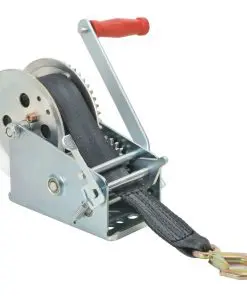 vidaXL Hand Winch with Strap 1360 kg
