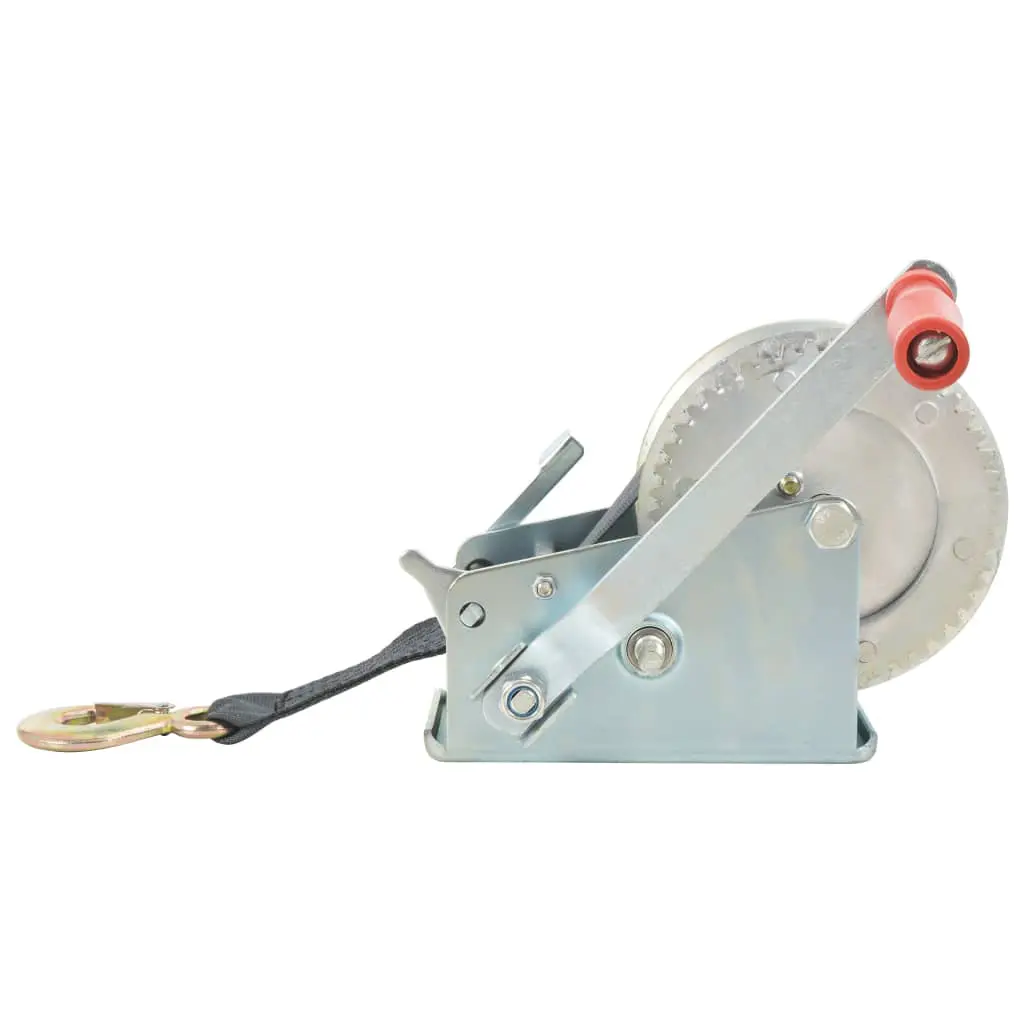 vidaXL Hand Winch with Strap 1360 kg