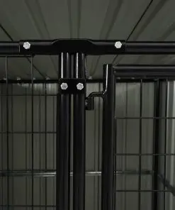 vidaXL Outdoor Dog Kennel 133x133x163 cm