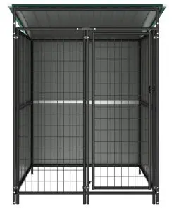 vidaXL Outdoor Dog Kennel 133x133x163 cm