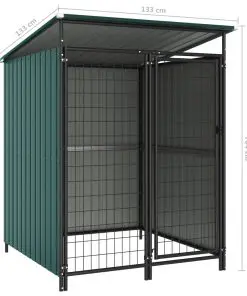 vidaXL Outdoor Dog Kennel 133x133x163 cm
