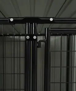 vidaXL Outdoor Dog Kennel 133x133x113 cm