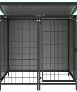 vidaXL Outdoor Dog Kennel 133x133x113 cm
