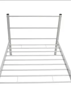 vidaXL Bed Frame Grey Metal King Single Size